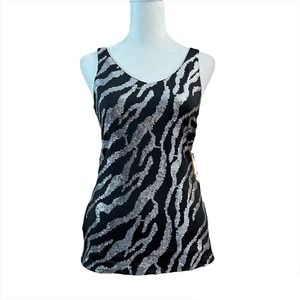NWT - Another Reason Silver Sequins Tops (Size: S)